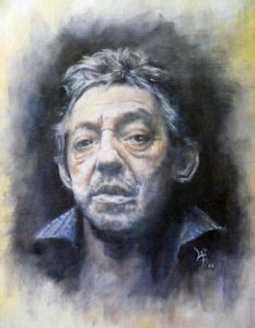 Voir le détail de cette oeuvre: portrait Gainsbourg